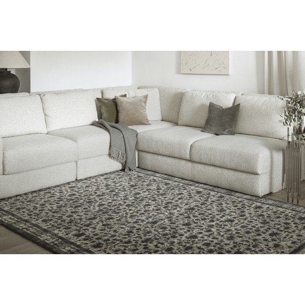 Antracitový vlnený koberec 200x300 cm Agnus Classic – Agnella-image-1