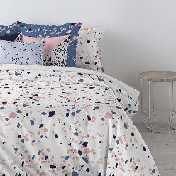 Bavlnená obliečka na paplón Blanc Terrazzo, 140 × 200 cm-image-3