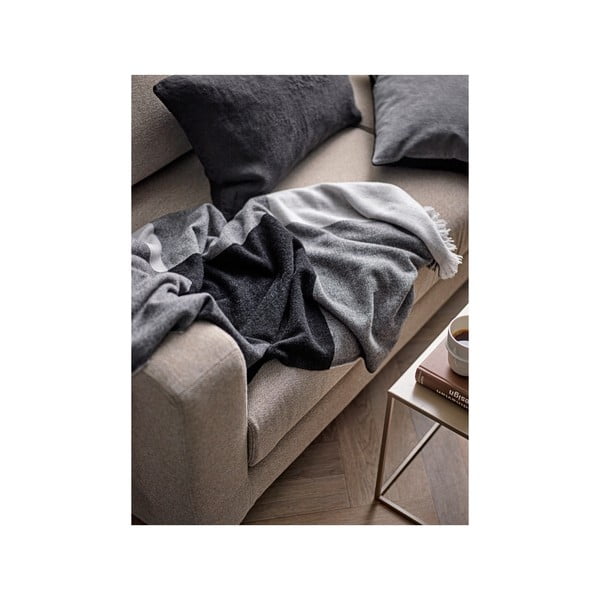 Sivá vlnená deka 130x200 cm Merino – Södahl-image-1