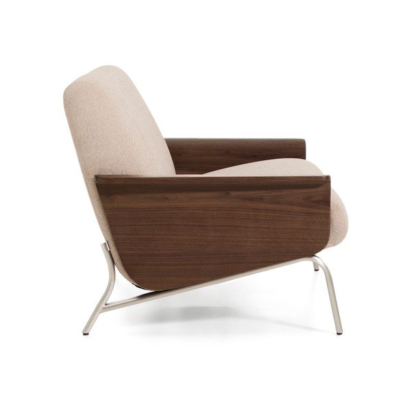 Svetlohnedá ženilková pohovka 165 cm Amsen – Kave Home-image-3