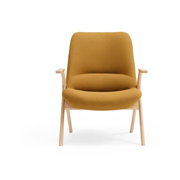 Kreslo v horčicovej farbe Dins – Teulat-image-1