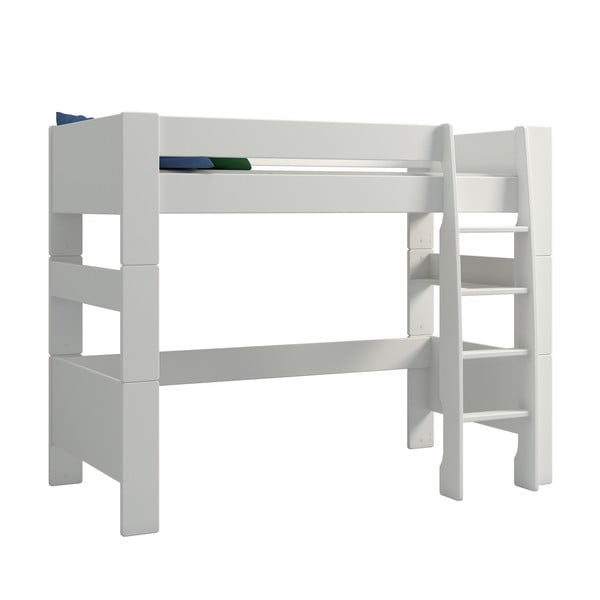 Biela vyvýšená detská posteľ 90x200 cm Steens for Kids - Tvilum