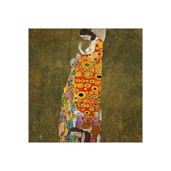 Reprodukcia obrazu Gustav Klimt - Hope, 80 x 80 cm
