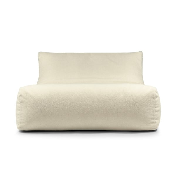 Krémový sedací vak z textílie buklé Sofa Lounge – SLOWDOWN-image-2