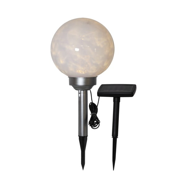 Vonkajšie guľaté solárne LED svietidlo Star Trading Luna, ø 20 cm