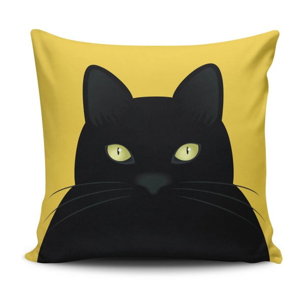 Vankúš s prímesou bavlny Cushion Love Cat, 45 × 45 cm