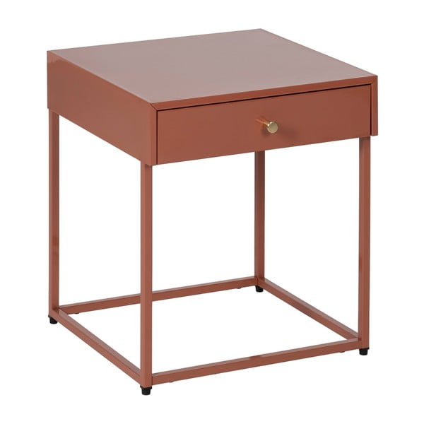 V terakotovej farbe nočný stolík Nara – Ixia