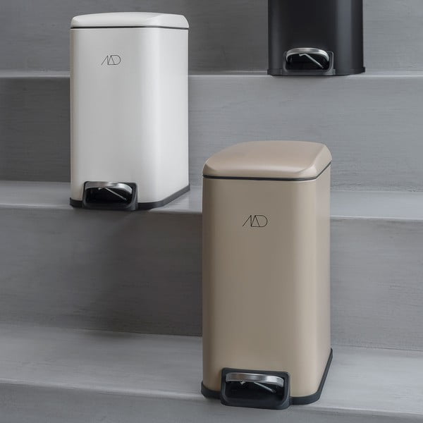 Béžový pedálový kovový odpadkový kôš 5 l Wendy – Mette Ditmer Denmark-image-3