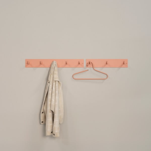 Kovový nástenný vešiak v lososovej farbe 50 cm Leatherman – Spinder Design-image-3