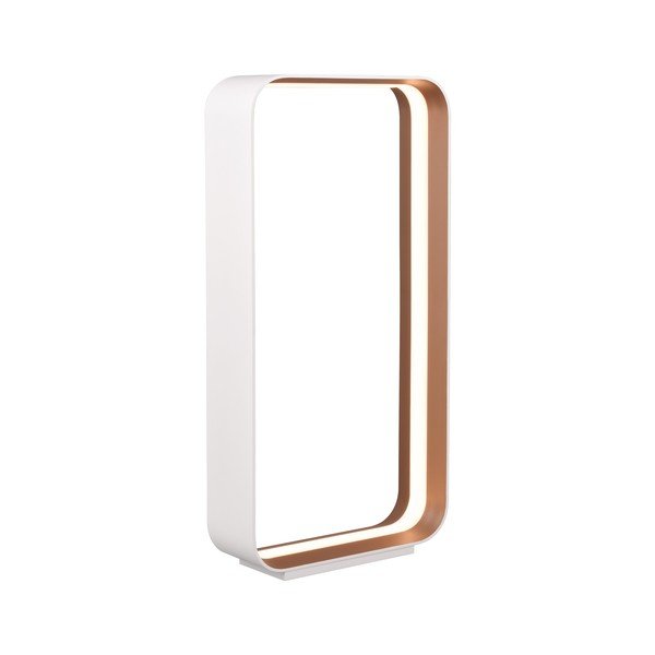 Biela LED stolová lampa s hlasovým ovládaním/s ovládaním pomocou mobilnej aplikácie s kovovým tienidlom (výška  61 cm) Cizione – CINQUE-image-2