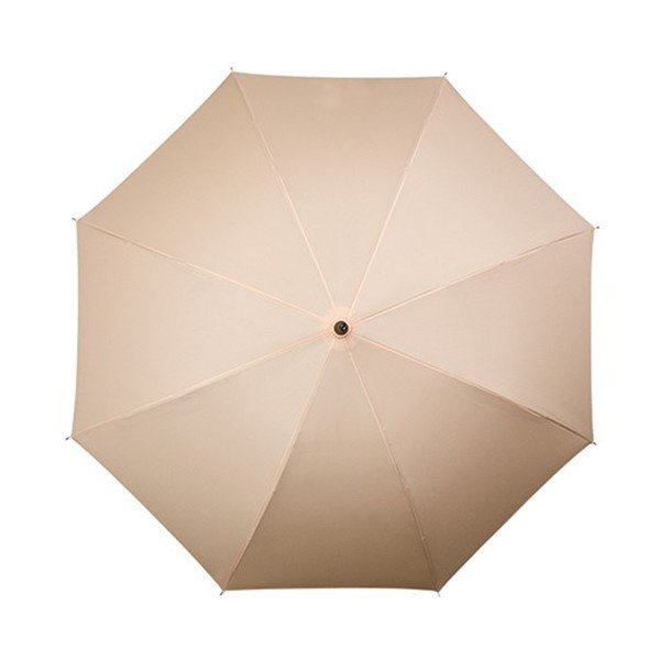 Béžový vetruodolný dáždnik s dreveným madlom Ambiance Wooden, ⌀ 102 cm-image-1