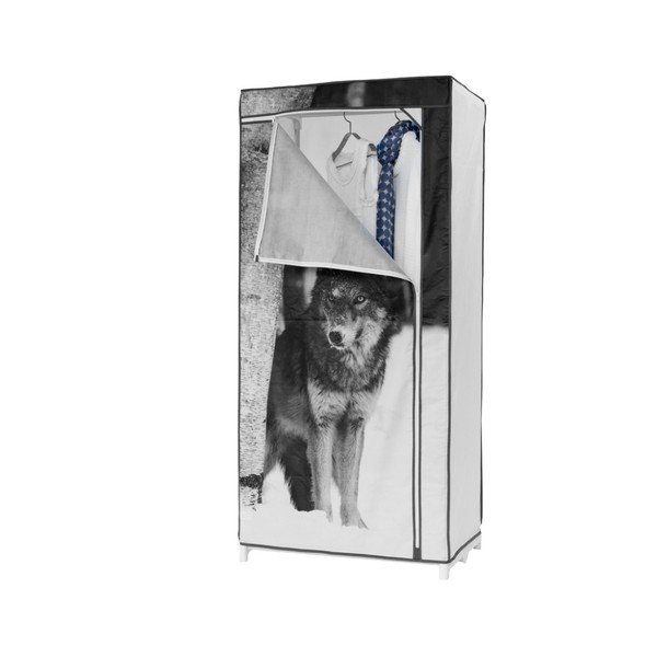 Textilná šatníková skriňa Compactor Wolf-image-1