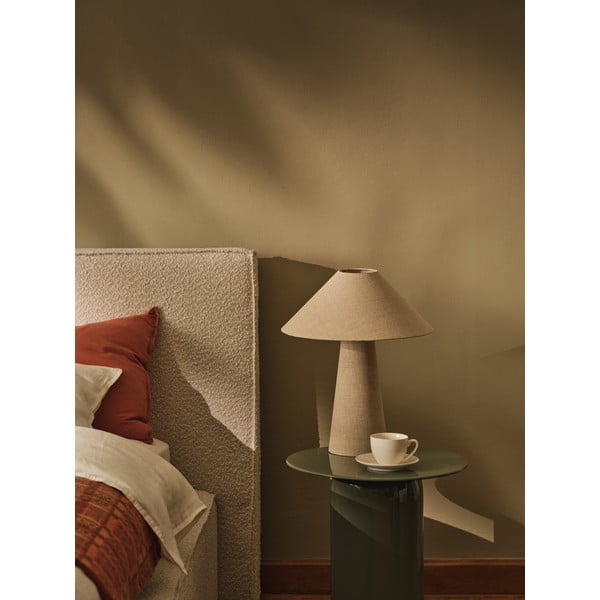 Krémovobiele čalúnené čelo postele 249x100 cm Olivia – Micadoni -image-2