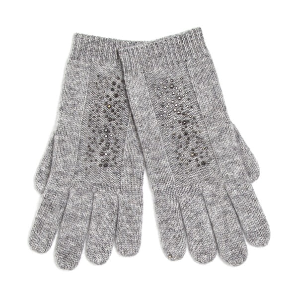 Sivé rukavice Silk and Cashmere Milieu