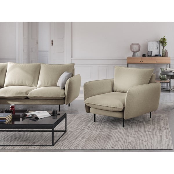 Béžové kreslo Cosmopolitan Design Vienna-image-1