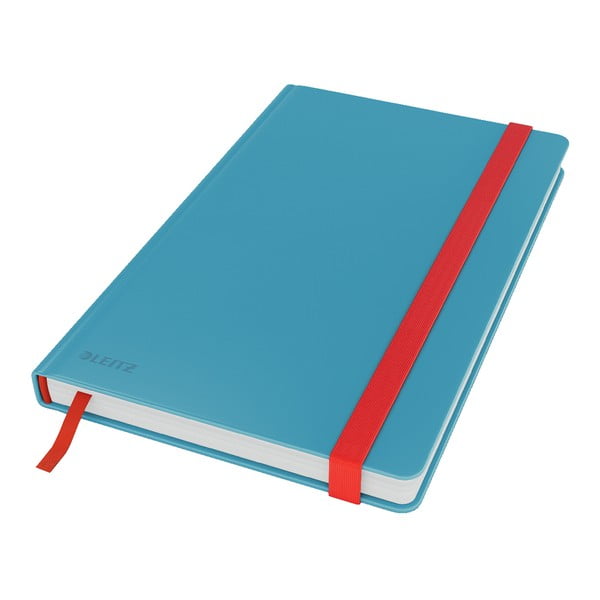 Modrý zápisník s hebkým povrchom Leitz, 80 strán