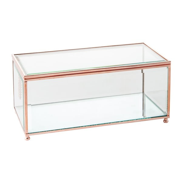 Šperkovnica J-Line Jewel Glass, 25x12 cm