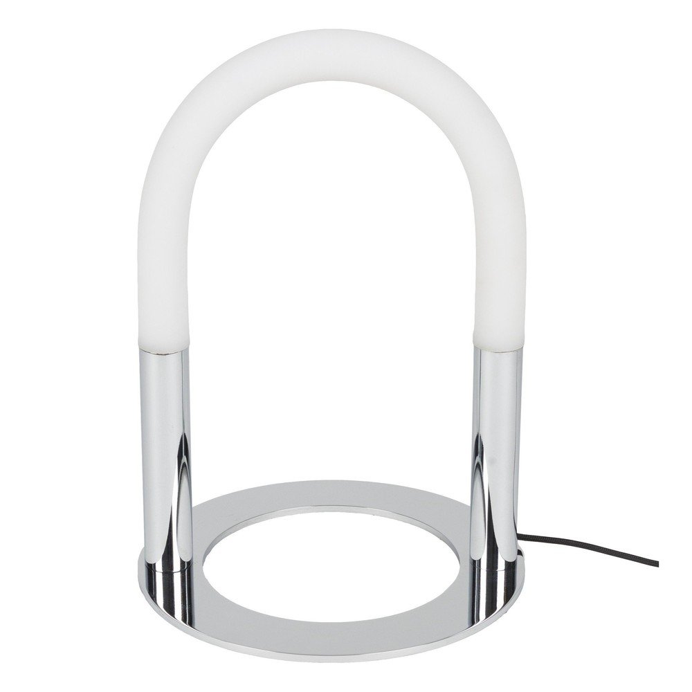 E-shop Kovová LED stolová lampa so stmievačom v striebornej farbe (výška 36 cm) Arch – Zuiver