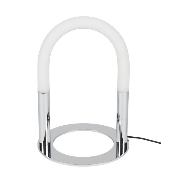 Kovová LED stolová lampa so stmievačom v striebornej farbe (výška  36 cm) Arch – Zuiver