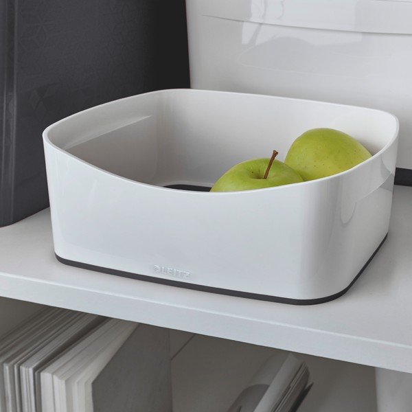 Bielo-čierna stolová škatuľa Leitz MyBox, dĺžka 24,5 cm-image-3