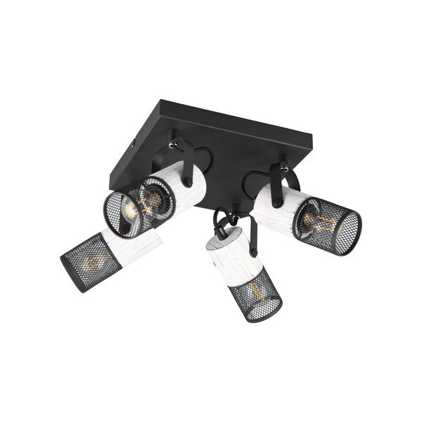 Čiernobiele bodové svietidlo ø 9 cm Tosh – Trio-image-1
