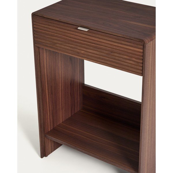 Komoda v dekore orecha v tmavo prírodnej farbe 60x81x37 cm Norlen – Kave Home-image-3