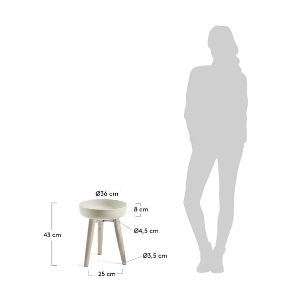 Sivý stojan na kvety La Forma Stahl, ⌀ 36 cm-image-3