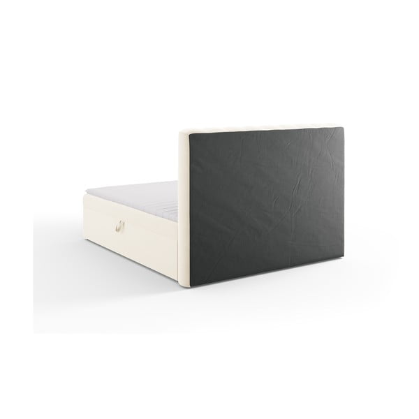 Béžová boxspring posteľ s úložným priestorom 180x200 cm Gina – Milo Casa-image-4