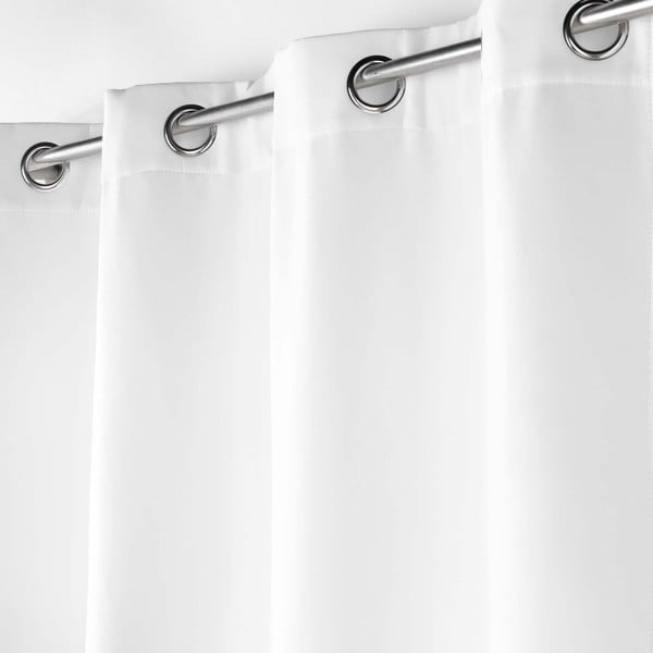 Biely termo záves z mikrovlákna 135x260 cm Micropolar – douceur d'intérieur-image-1