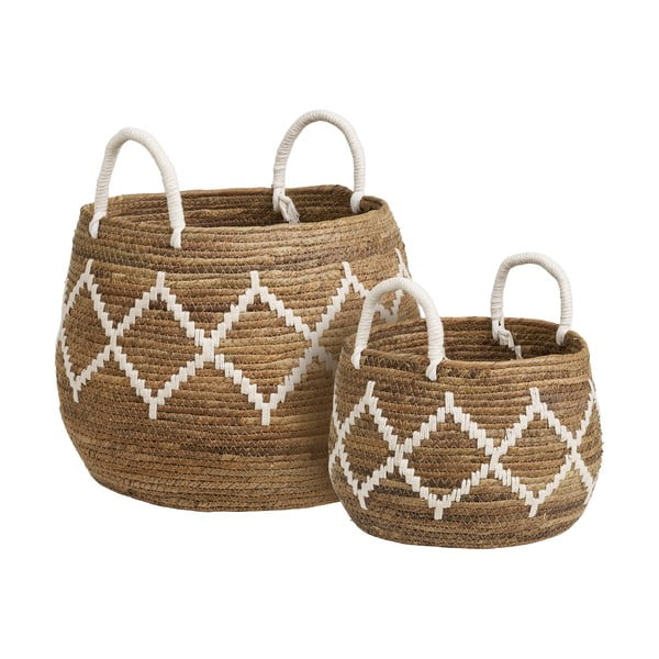 Košíky v súprave 2 ks z prútia ø 41x32 cm Altea – House Nordic-image-3