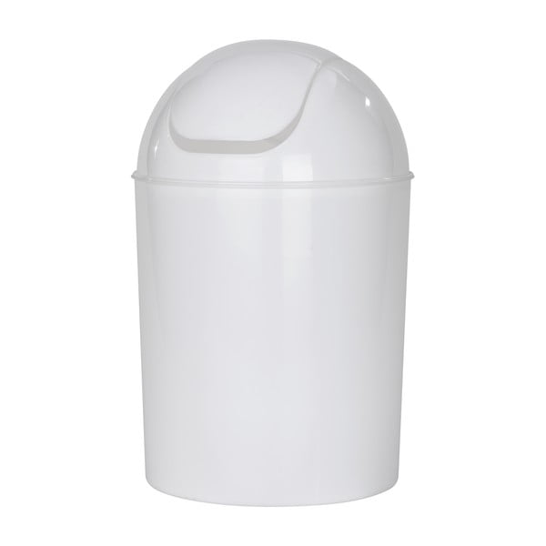 Biely odpadkový kôš z nehrdzavejúcej ocele 6 l Economic – Wenko-image-2