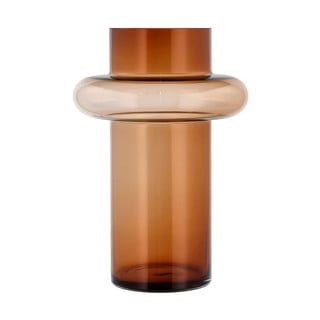 Oranžová sklenená váza Lyngby Glas Tube, výška 30 cm