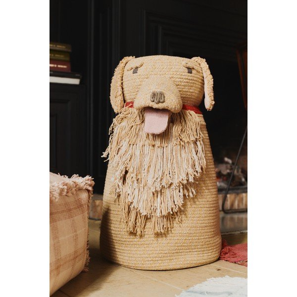 Béžový látkový detský kôš na hračky 40x30x55 cm Luna – Lorena Canals-image-2