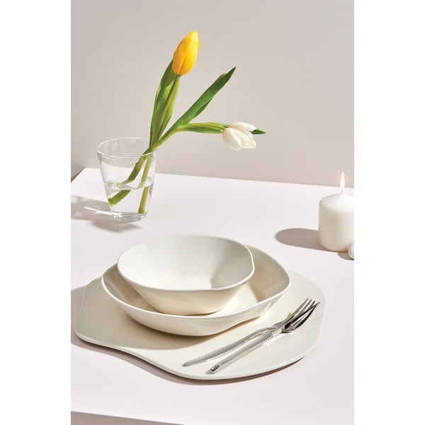 Súprava 2 bielych tanierikov Kütahya Porselen Basic, ø 24 cm-image-1