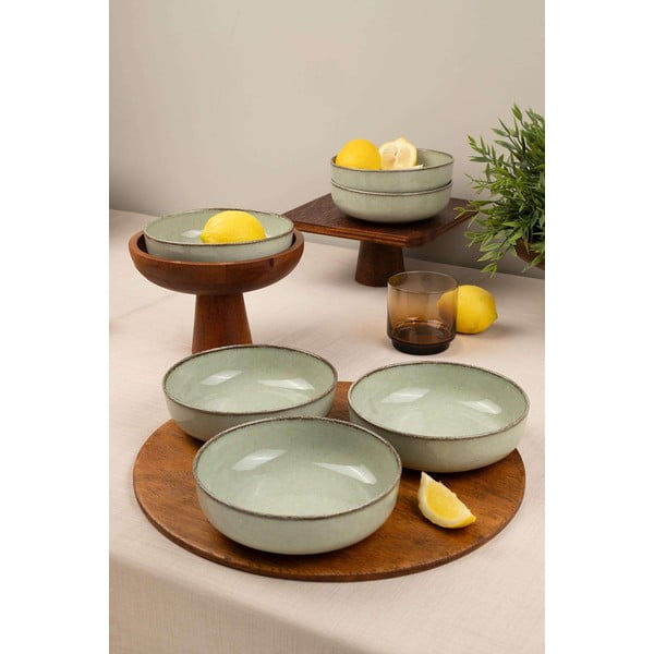 Svetlozelené porcelánové misky v súprave 6 ks 75 ml – Hermia-image-1
