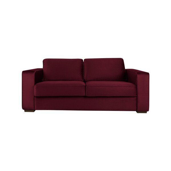Trojmiestna pohovka vo farbe burgundy Cosmopolitan Design Denver-image-1