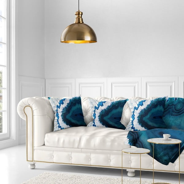 Závesné svietidlo v zlatej farbe s kovovým tienidlom ø 40 cm Vamp – Opviq lights-image-3