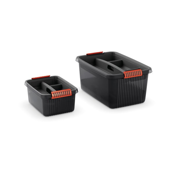 Sivý plastový rozdeľovač do úložného boxu 54,5x36x8,5 cm K Latch Box – KIS-image-2