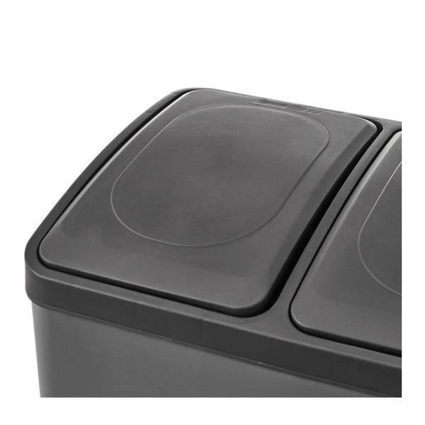 Pedálový odpadkový kôš na triedený odpad z nerezovej ocele 30 l Litros – Casa Selección-image-3