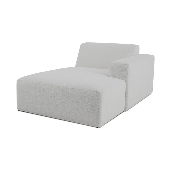 Biely modul pohovky z textílie buklé (pravý roh) Roxy – Scandic-image-1