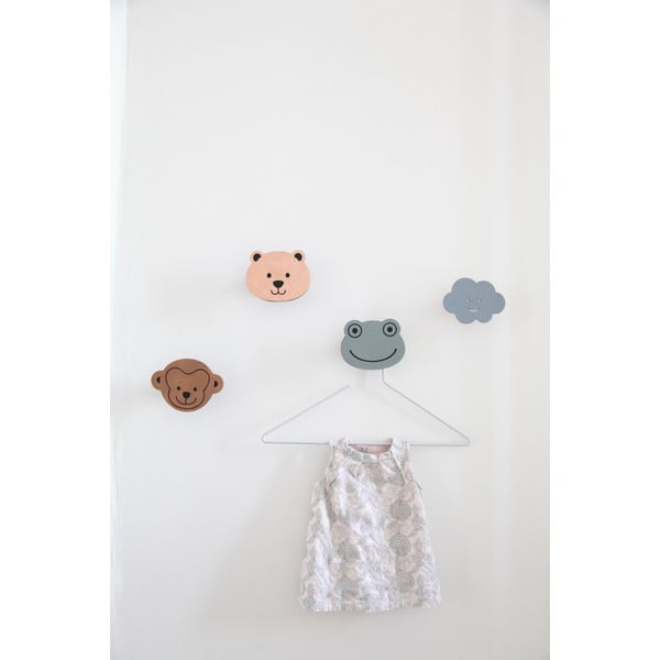 Sivozelený nástenný oceľový háčik Frog Dot Nupo – LIND DNA-image-1