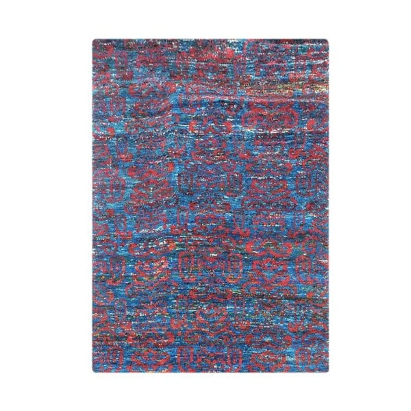 Ručne tkaný koberec Ikat H8 Blue, 160x230 cm