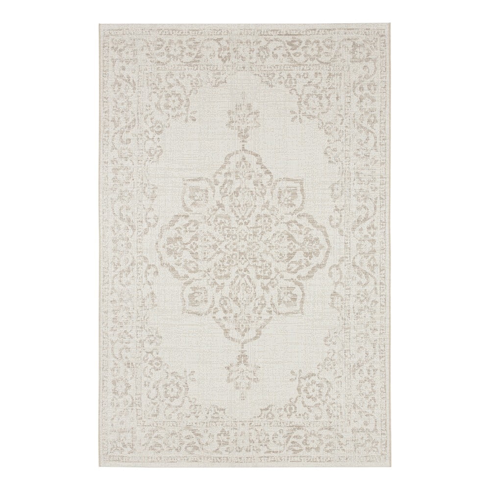Béžový vonkajší koberec NORTHRUGS Tilos, 120 x 170 cm