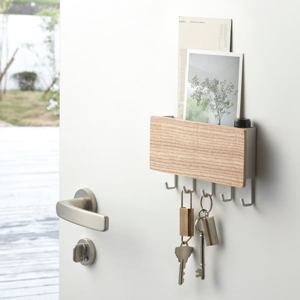 Biely vešiak na kľúče YAMAZAKI Rin-image-1