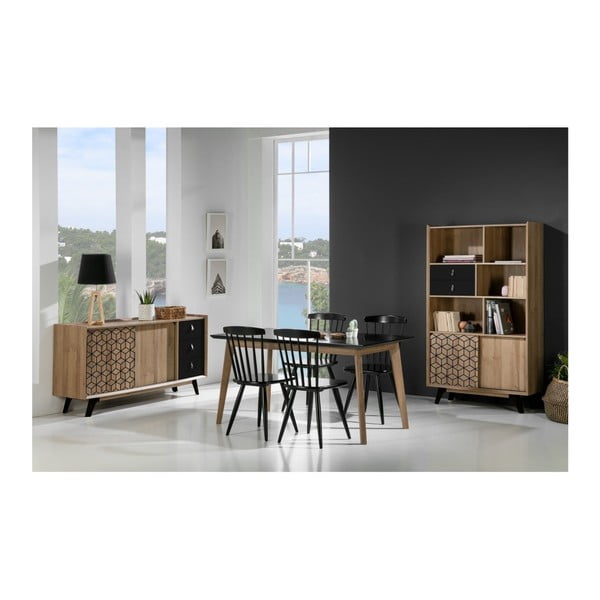 Knižnica v dekóre dubového dreva Marckeric Ceilan-image-4