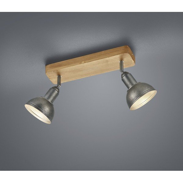 Bodové svietidlo v tmavosivo-prírodnej farbe 11x33 cm Delhi – Trio-image-1