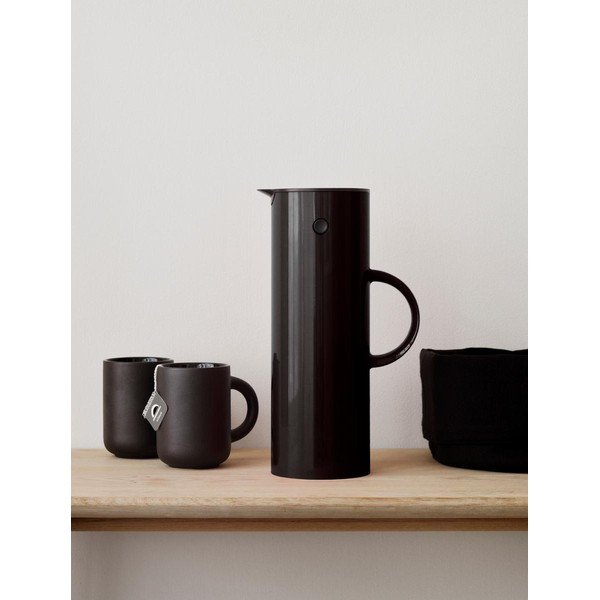 Čierna plastová termokanvica 1 l EM77 – Stelton-image-1
