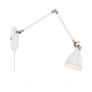 Biela nástenná lampa Markslöjd House, dĺžka ramena 84,5 cm