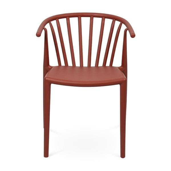 Hnedá plastová záhradná stolička Capri – Bonami Essentials-image-2