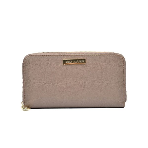 Béžová kožená peňaženka Luisa Vannino Lanza